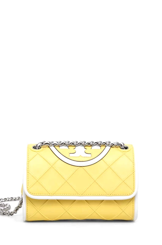 Tory Burch Δερμάτινη τσάντα Tory Burch Fleming