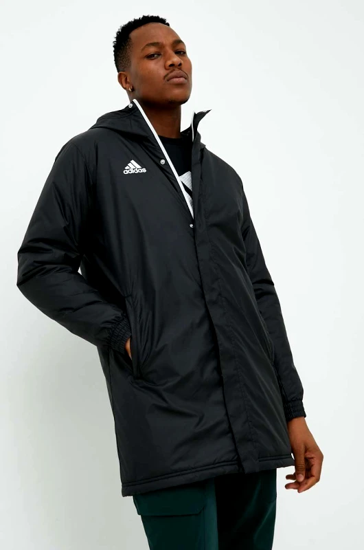 adidas Performance Μπουφάν adidas Performance Entrada 22 χρώμα: μαύρο IB6076