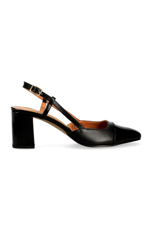 Jonak Δερμάτινες γόβες Jonak DHAPOP VERNIS/CUIR χρώμα: μαύρο, 3300259