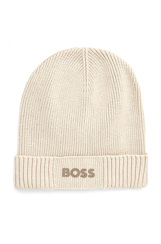 BOSS Green Σκουφί από μείγμα μαλλιού Boss Green BOSS GREEN χρώμα: μαύρο
