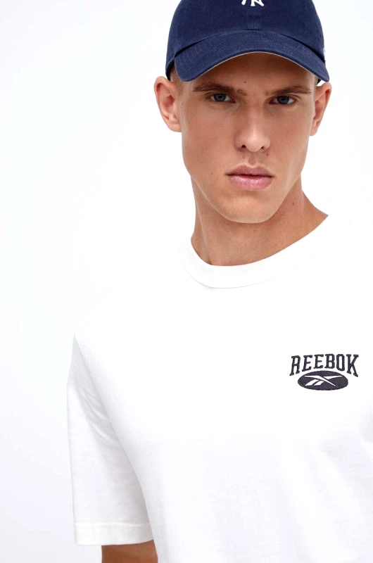 Reebok Classic Βαμβακερό μπλουζάκι Reebok Classic χρώμα: μπεζ