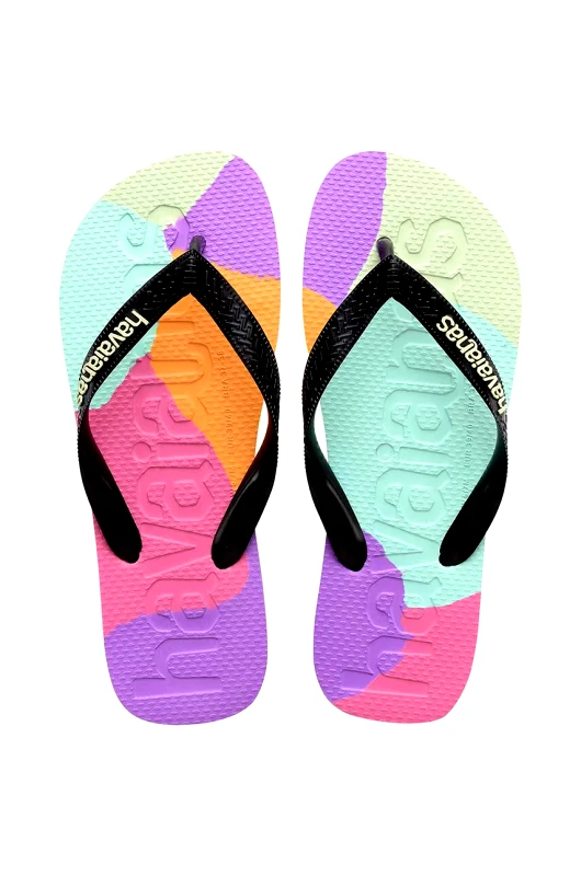 Havaianas Σαγιονάρες Havaianas TOP LOGOMANIA χρώμα: μαύρο, 4147526.0090