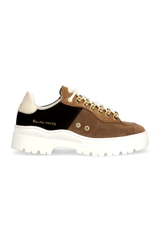 Filling Pieces Σουέτ αθλητικά παπούτσια Filling Pieces Court Serrated Topaz χρώμα: καφέ, 71633831933 F371633831933