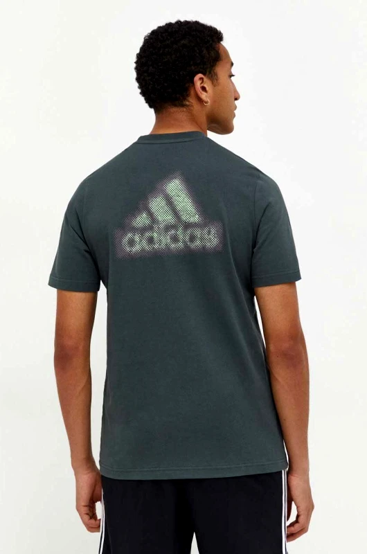 adidas Βαμβακερό μπλουζάκι adidas Shadow Original ανδρικά, χρώμα: πράσινο S70812.3 IN6227
