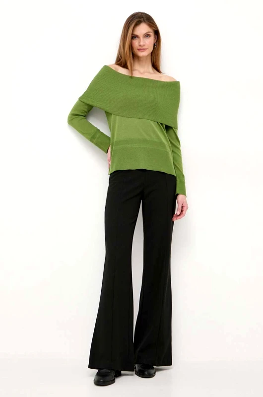 Max Mara Leisure Μάλλινο πουλόβερ Max Mara Leisure γυναικεία, χρώμα: πράσινο