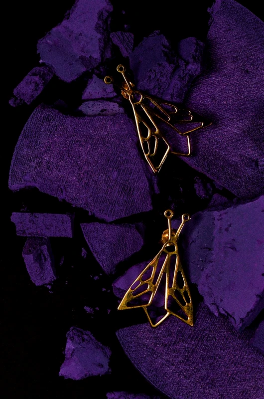 Ασημένια επιχρυσωμένα σκουλαρίκια Medicine φωτογραφία