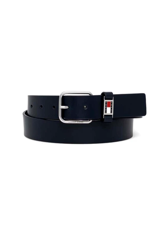 Tommy Jeans Δερμάτινη ζώνη Tommy Jeans χρώμα: ναυτικό μπλε