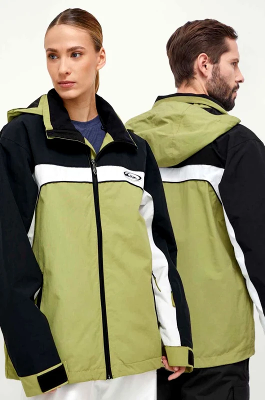 Quiksilver Μπουφάν Quiksilver Live Wire χρώμα: πράσινο