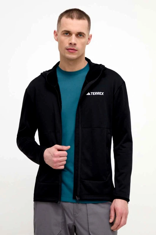 adidas TERREX Αθλητική μπλούζα adidas TERREX Xperior Xperior χρώμα: μαύρο, με κουκούλα IB1832