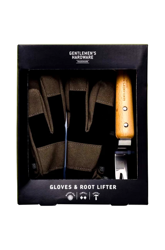 Gentlemen's Hardware Σετ κηπουρικής Gentlemen's Hardware Leather Gloves & Root Lifter 2-pack