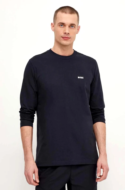 BOSS Green Longsleeve Boss Green χρώμα: ναυτικό μπλε, 50506365