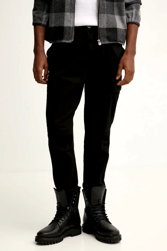 Alpha Industries Βαμβακερό παντελόνι Alpha Industries Airman Pant χρώμα: μαύρο F30