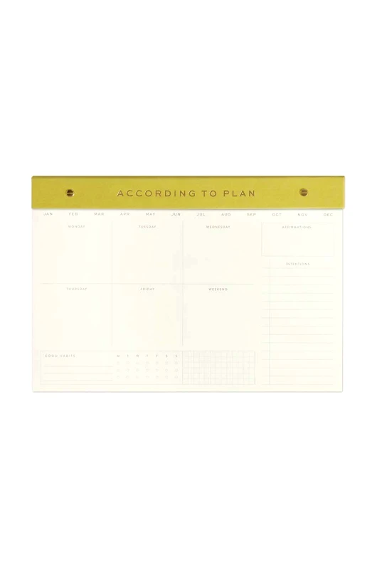 Designworks Ink Εβδομαδιαίο ημερολόγιο Designworks Ink Weekly Notepad Matcha