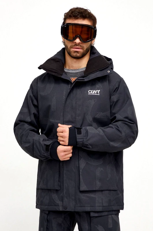 Colourwear Μπουφάν Colourwear Mountain Cargo χρώμα: μαύρο