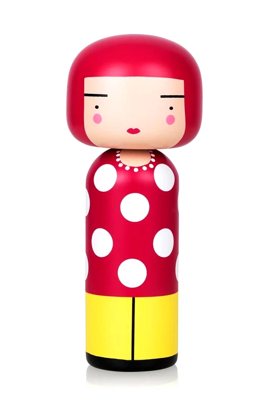 Lucie Kaas Κούκλα kokeshi Lucie Kaas Dot Alder Wood