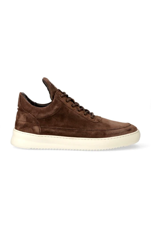 Filling Pieces Σουέτ αθλητικά παπούτσια Filling Pieces Low Top Suede χρώμα: καφέ 10122791909