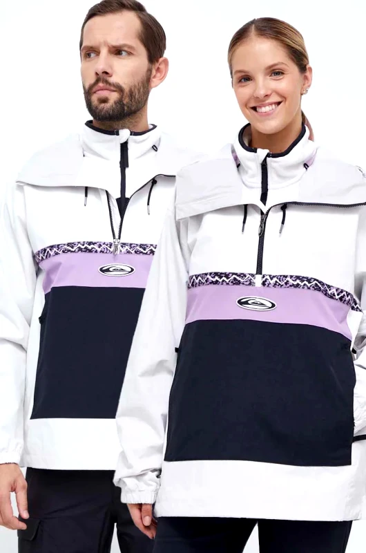 Quiksilver Μπουφάν Quiksilver Steeze χρώμα: άσπρο