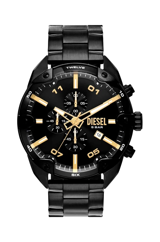 Diesel Ρολόι Diesel χρώμα: μαύρο