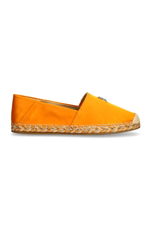 Tommy Hilfiger Εσπαντρίγιες Tommy Hilfiger TH SATIN FLAT ESPADRILLE χρώμα: κίτρινο, FW0FW07881