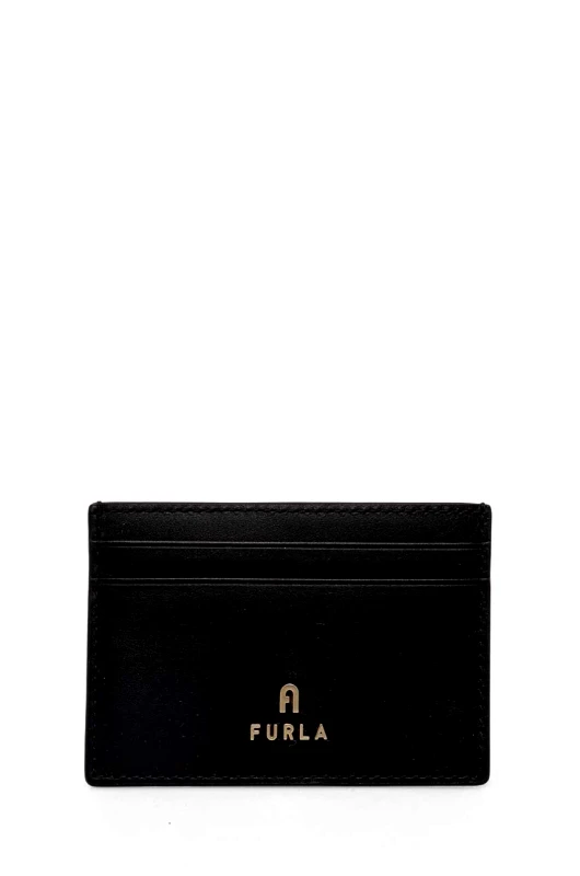Furla Δερμάτινη θήκη για κάρτες Furla χρώμα: μαύρο