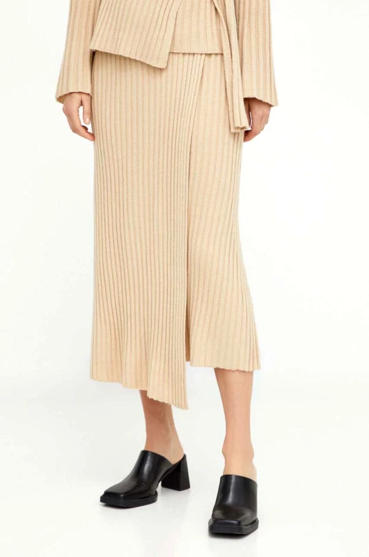 By Malene Birger Μάλλινη φούστα By Malene Birger χρώμα: μπεζ