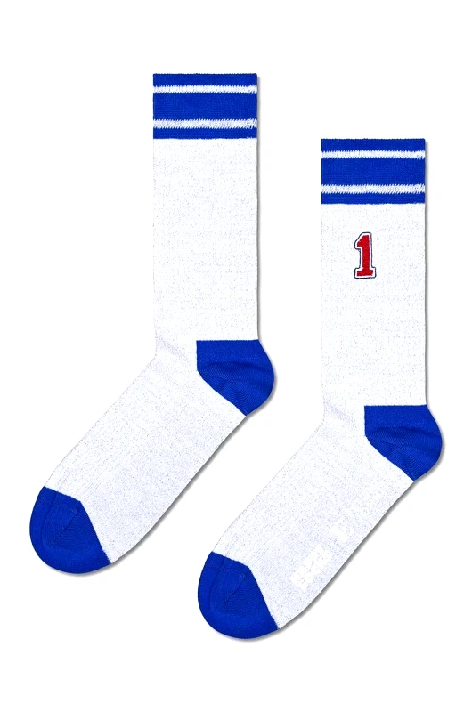 Happy Socks Κάλτσες Happy Socks x Elton John Stadium Mid High χρώμα: άσπρο