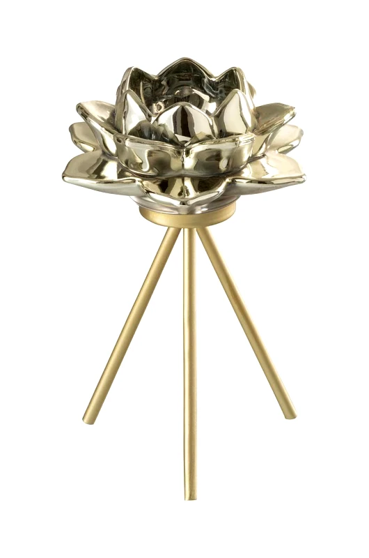 J-Line Διακοσμητικό κηροπήγιο J-Line Flower Glass