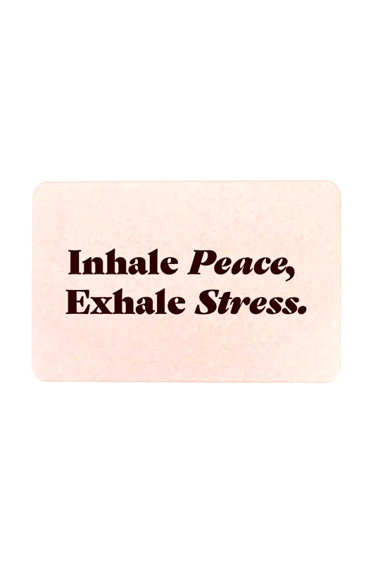 Artsy Doormats Χαλάκι μπάνιου Artsy Doormats Inhale Peace Exhale