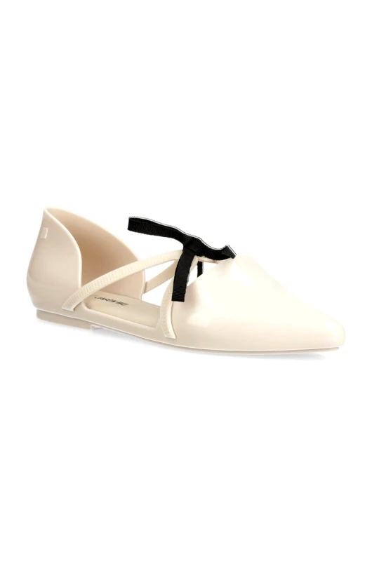 Melissa Μπαλαρίνες Melissa MELISSA POINTY STRIPE + JASON WU AD χρώμα: μπεζ, M 33435 1664