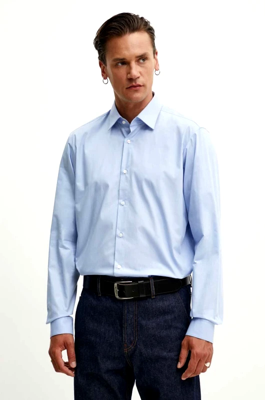 Βαμβακερό πουκάμισο HUGO ανδρικό, 50519812 φωτογραφία