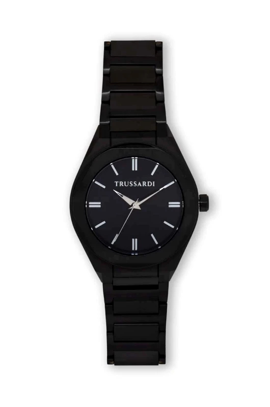 Trussardi Θήκη ρολογιού και κάρτας Trussardi χρώμα: μαύρο, R2453156007