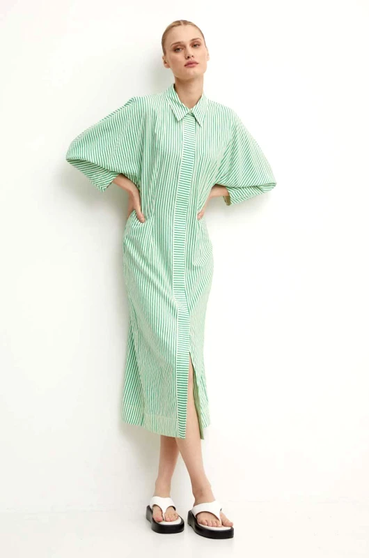 Day Birger et Mikkelsen Φόρεμα Day Birger et Mikkelsen Laurie - Daily Classic Stripe RD χρώμα: πράσινο, DAY65243267