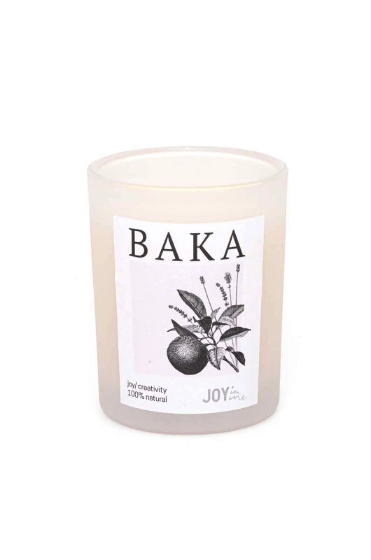 JOYINME Κερί για πρακτική γιόγκα και διαλογισμό Baka JOYINME χρώμα λευκό BAKA
