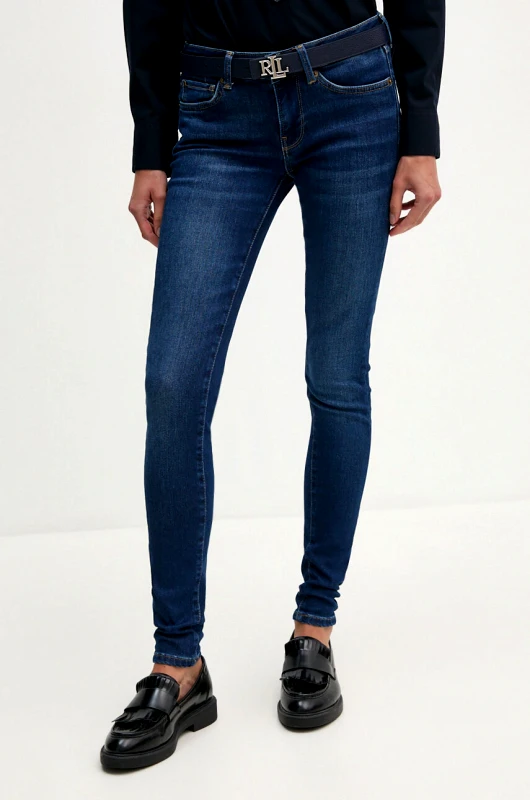 Pepe Jeans Τζιν παντελόνι Pepe Jeans SKINNY JEANS LW χρώμα: ναυτικό μπλε, PL204583DP6