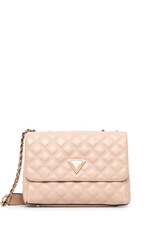 Guess Τσάντα Guess GIULLY χρώμα: ροζ, HWQG87 48200