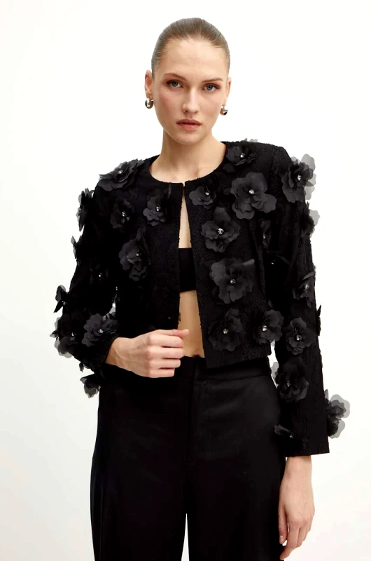 Custommade Σακάκι Custommade Genieve χρώμα: μαύρο, 999334808