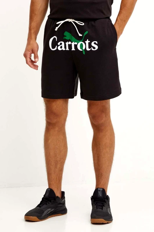 Puma Σορτς Puma PUMA X CARROTS Shorts χρώμα: μαύρο, 627447