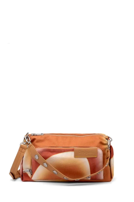 Desigual Τσάντα Desigual SONADORA URUS M χρώμα: πορτοκαλί, 24SAXA31