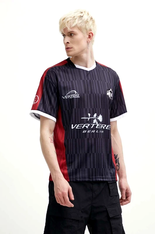 Vertere Berlin Μπλουζάκι Vertere Berlin SOCCER SOCCER χρώμα: μαύρο, VER T242 VER T242