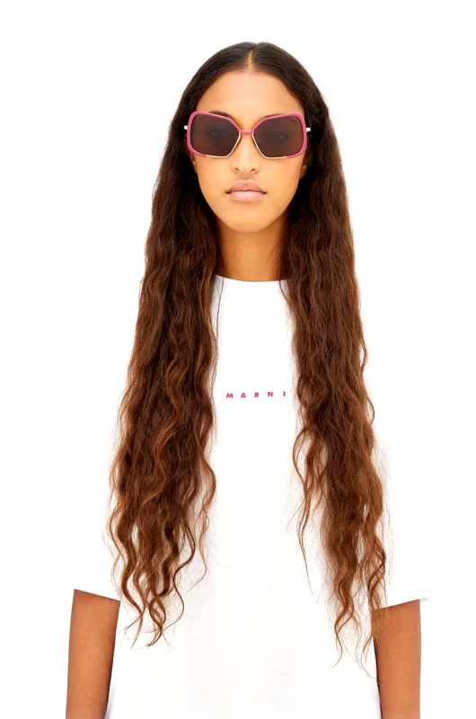 Marni Γυαλιά ηλίου Marni χρώμα: καφέ, EYMRN00058.004.U25