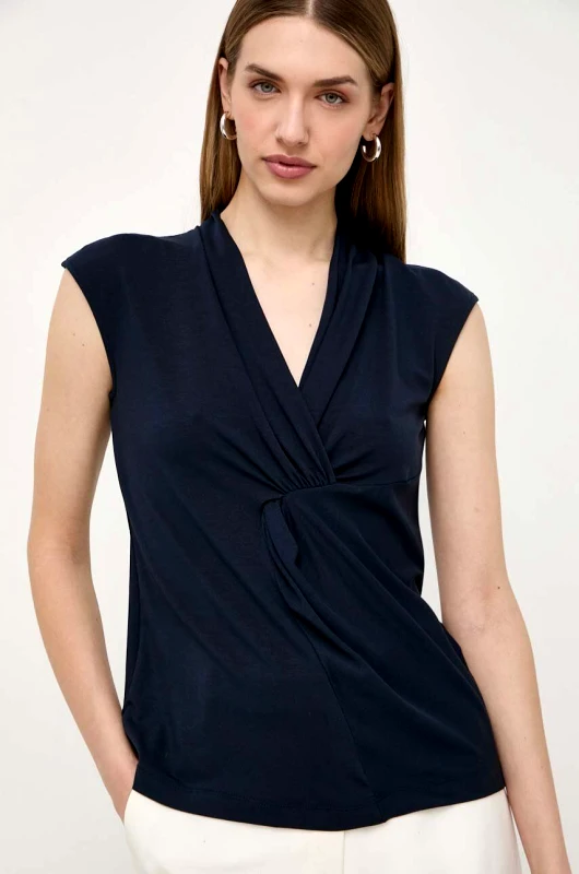 Weekend Max Mara Μπλουζάκι Weekend Max Mara χρώμα: ναυτικό μπλε