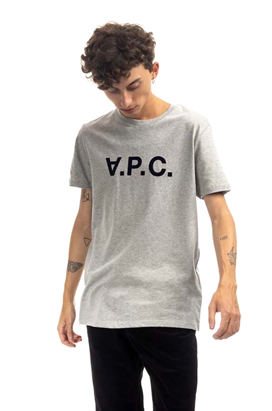 A.P.C. Βαμβακερό μπλουζάκι A.P.C. VPC Color χρώμα: γκρι