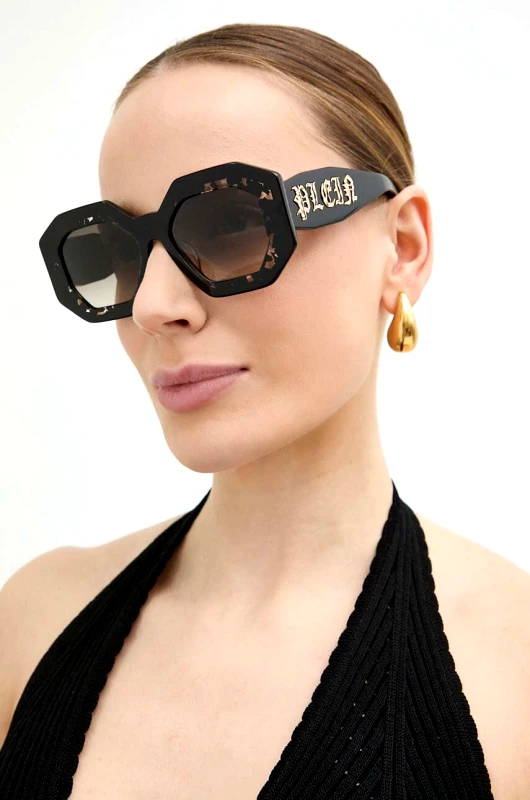 Philipp Plein Γυαλιά ηλίου Philipp Plein χρώμα: μαύρο, SPP098M_530700