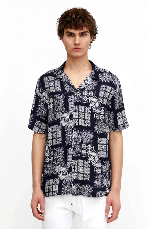 The Kooples Πουκάμισο The Kooples χρώμα: ναυτικό μπλε, HCCC28059K