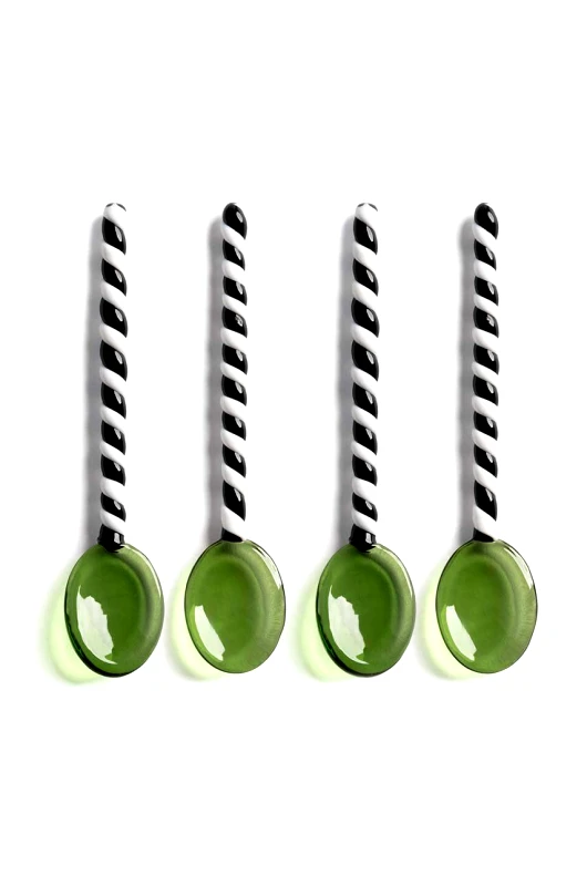 &k amsterdam Σετ κουτάλια &k amsterdam Spoon Duet Green 4-pack