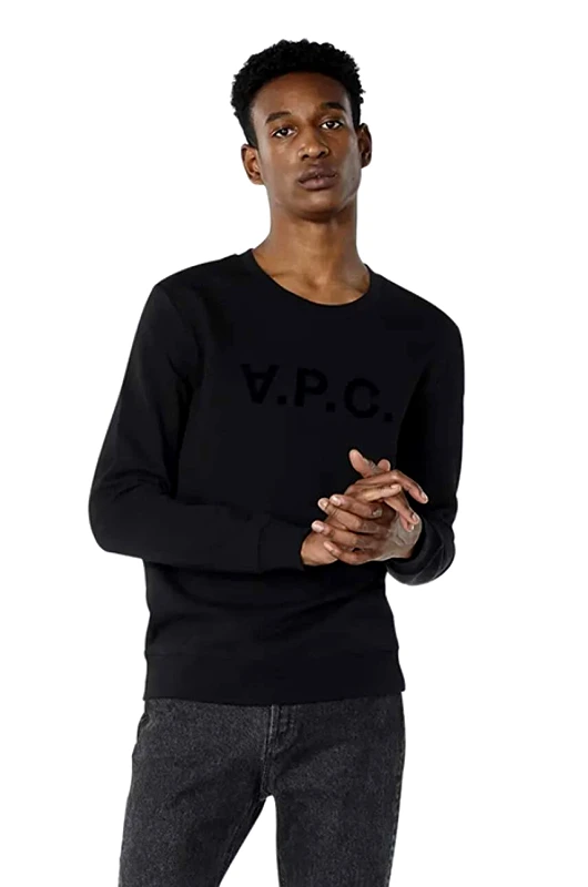 A.P.C. Βαμβακερή μπλούζα A.P.C. Sweat Vpc χρώμα: μαύρο F30