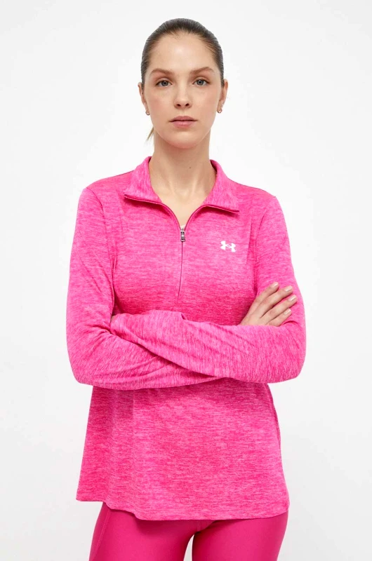 Under Armour Φούτερ προπόνησης Under Armour Tech 1 χρώμα: ροζ