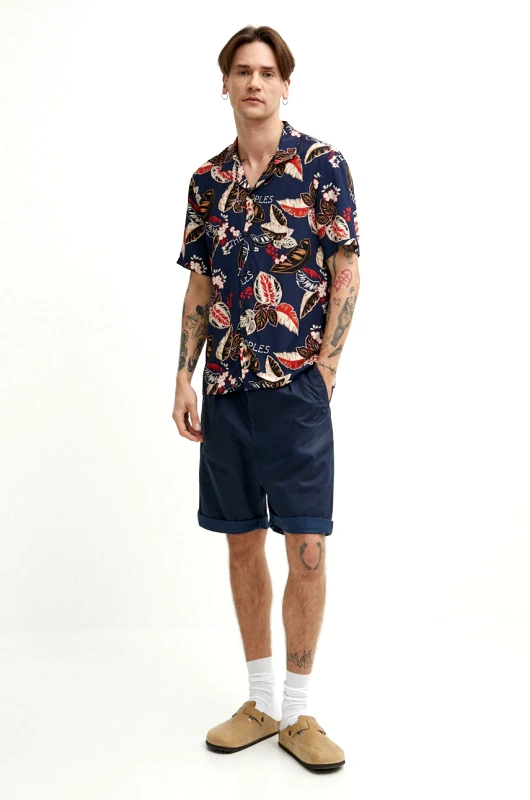 The Kooples Πουκάμισο The Kooples χρώμα: ναυτικό μπλε, HCCC28058K