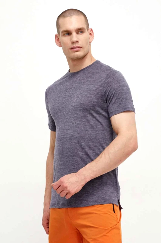 Icebreaker Αθλητικό μπλουζάκι Icebreaker 125 Cool-Lite Merino Blend Sphere III χρώμα: ναυτικό μπλε