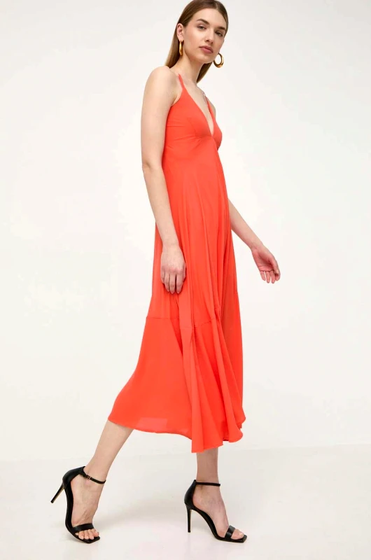 Silvian Heach Φόρεμα Silvian Heach χρώμα: πορτοκαλί